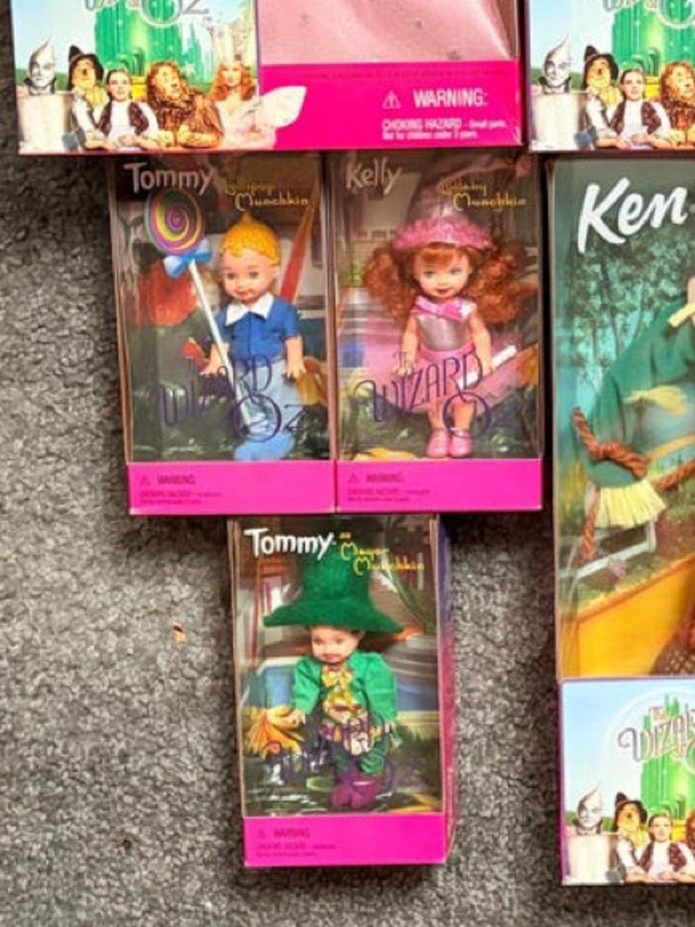 Mattel Wizard of Oz Kelly and Tommy Munchkin Dolls~ Lollipop, Lullaby and Mayor